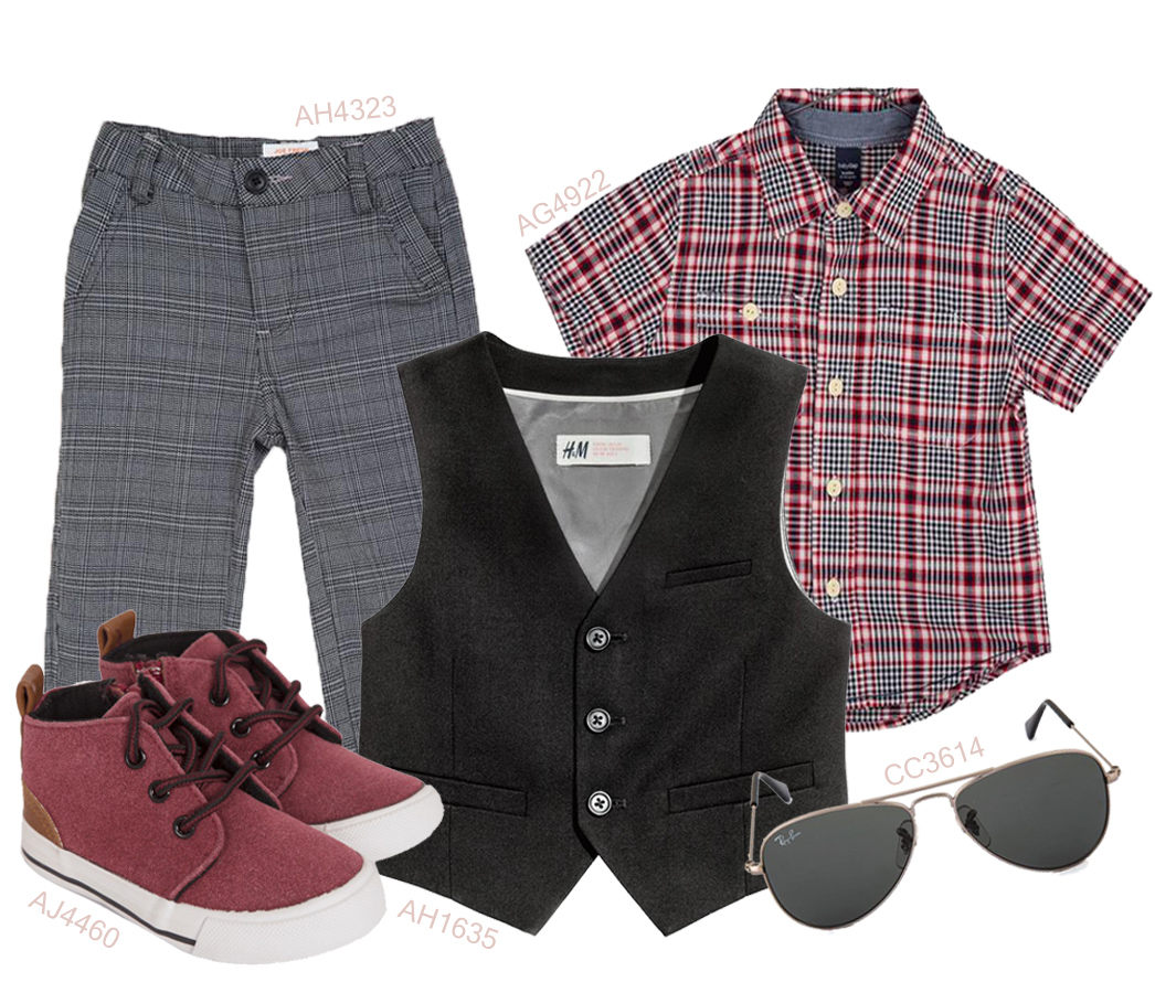 Grey Red Boy