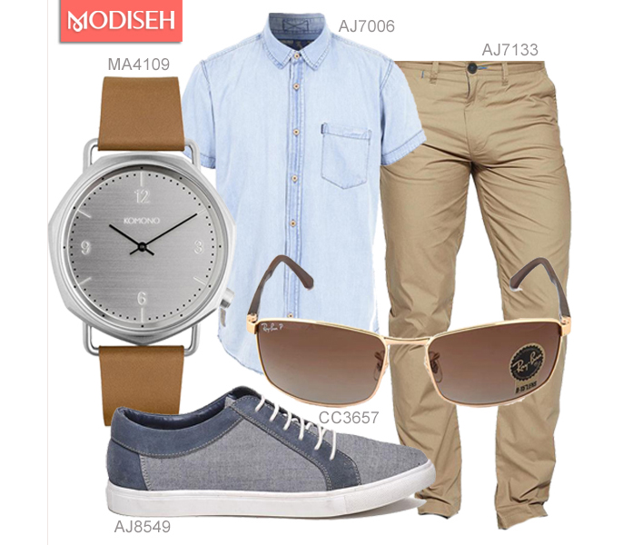 Tan Blue Outfit main