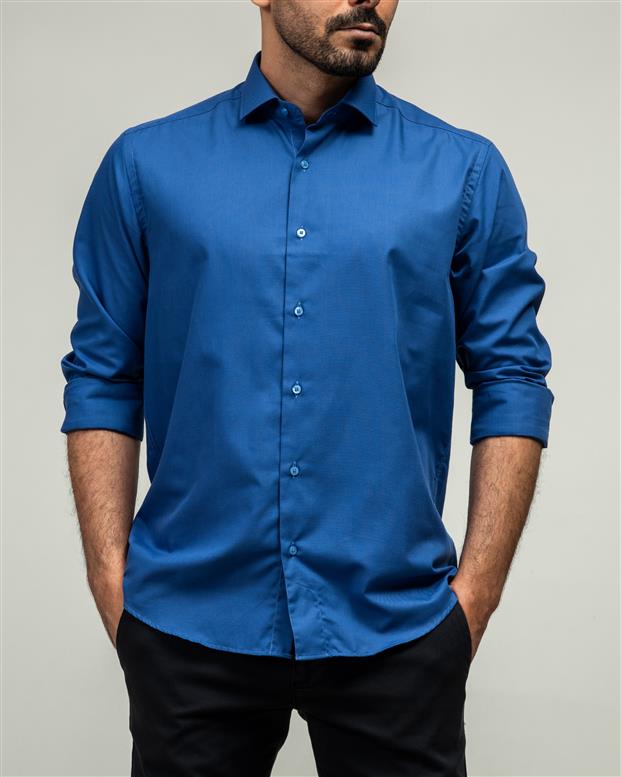 ​پیراهن مردانه آبی تیره ادموند