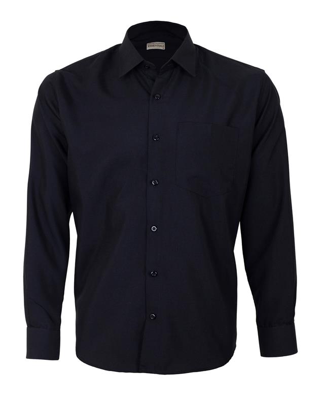 ​پیراهن مردانه مدل RegularFit-Tet-BK مشکی ناوالس