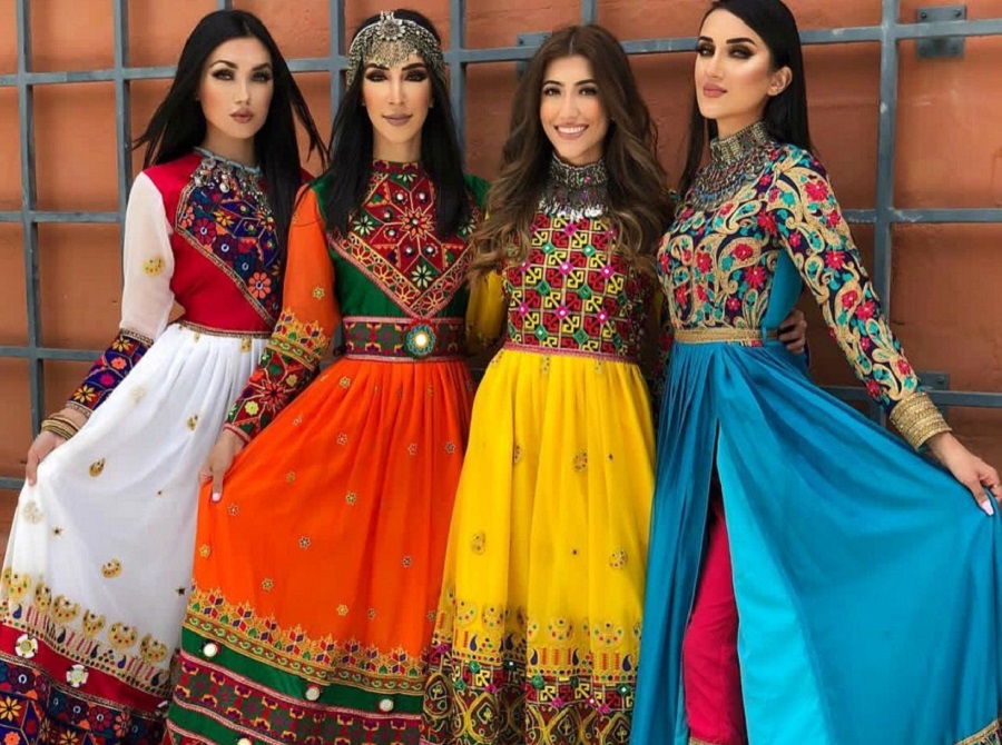 انواع لباس زنانه افغانی