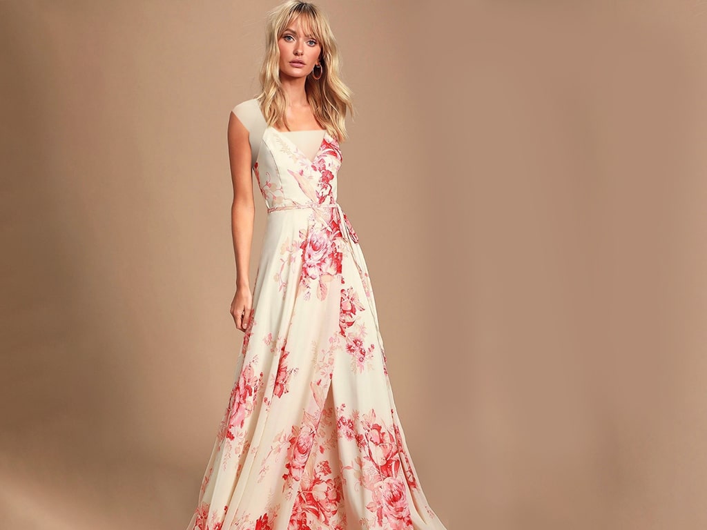لباس عروس گلدار ابریشمی