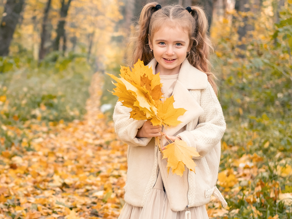Autumn style of baby girl