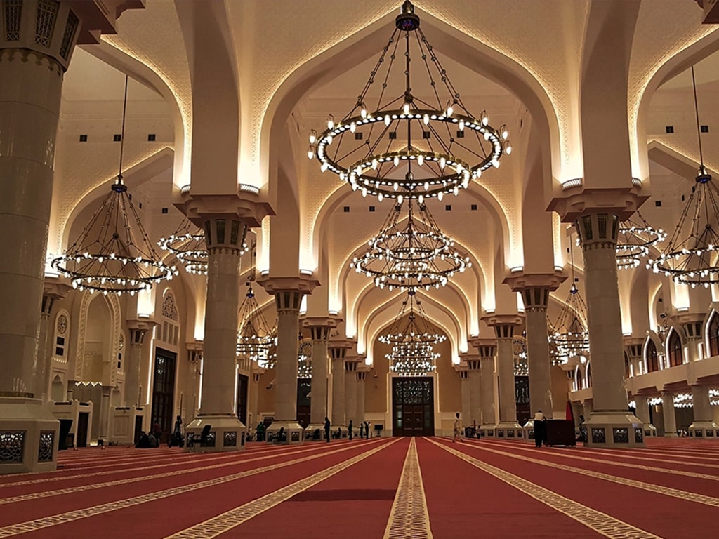 نمای داخلی مسجد جامع محمد بن عبدالوهاب