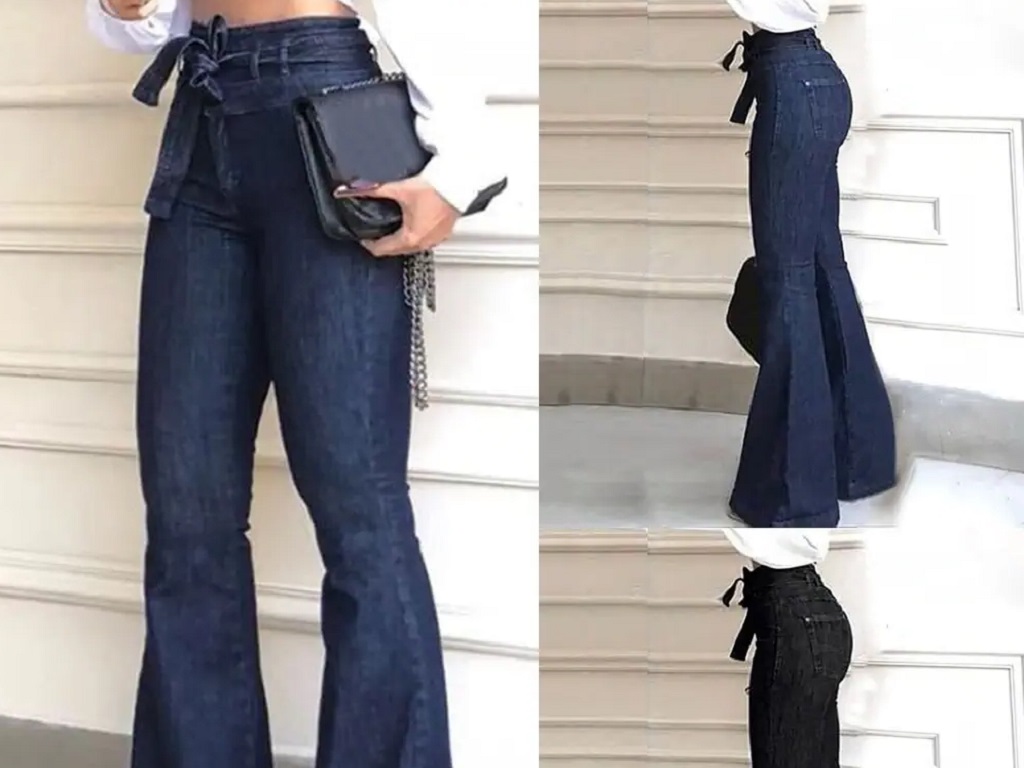 شلوار جین دمپا ظاهری بلند به شما میدهد