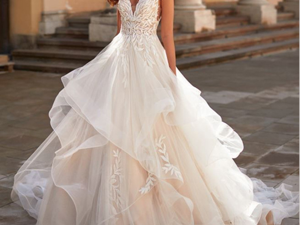 لباس عروس پرنسسی شیک