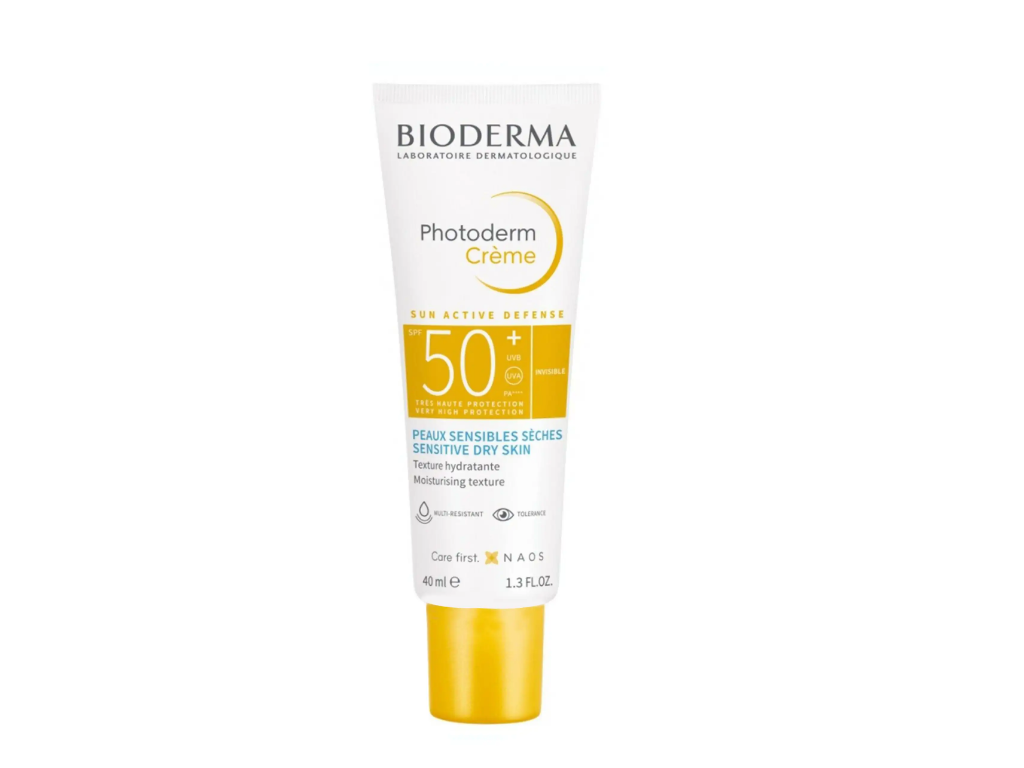 نمایی از ضد آفتاب Spf50 بایودرما Bioderma مدل Photoderm بی رنگ