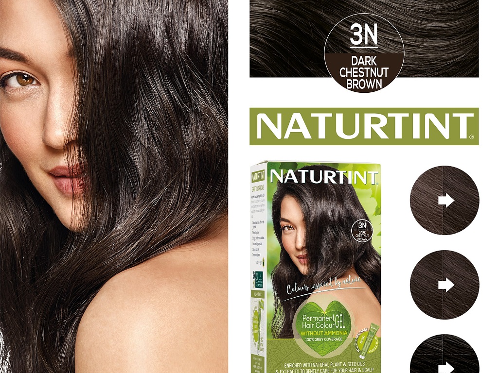 نمایی از رنگ موی ناتورتینت Naturtint مدل Ammonia-free 3N Permanent Hair Color Gel