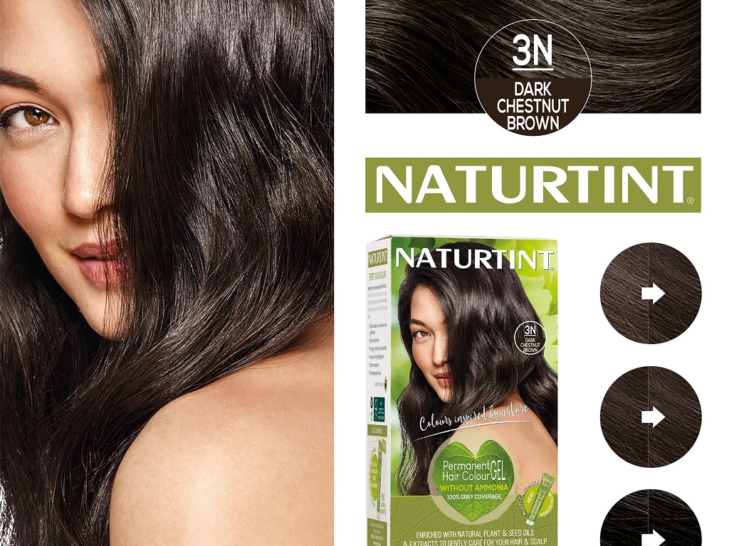 نمایی از رنگ موی ناتورتینت Naturtint مدل Ammonia-free 3N Permanent Hair Color Gel