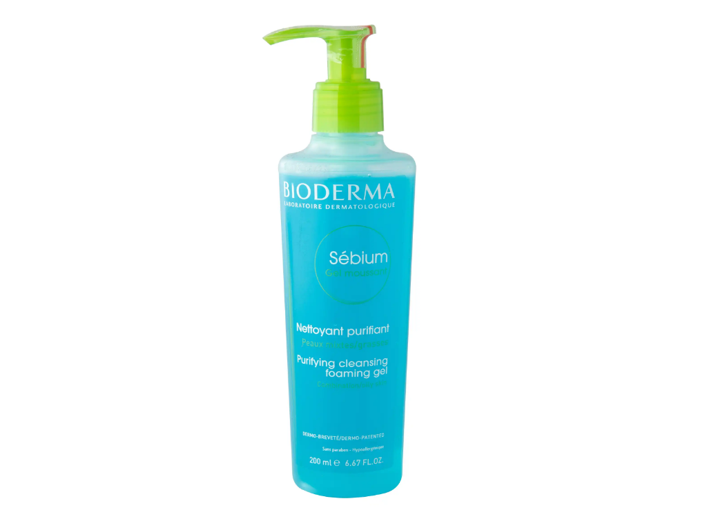 نمایی از ژل شوینده صورت بایودرما Bioderma مدل Sebium