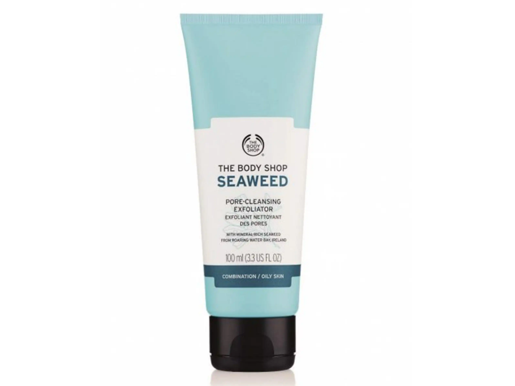 نمایی از شوینده و اسکراب صورت بادی شاپ Seaweed