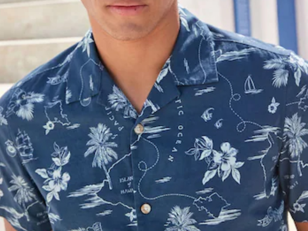 پیراهن هاوایی با طرح گل