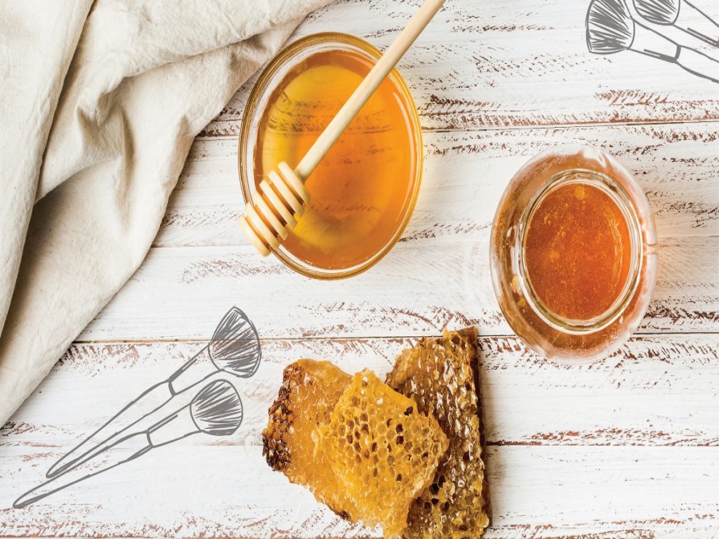 عسل برای درمان تیرگی بدن
