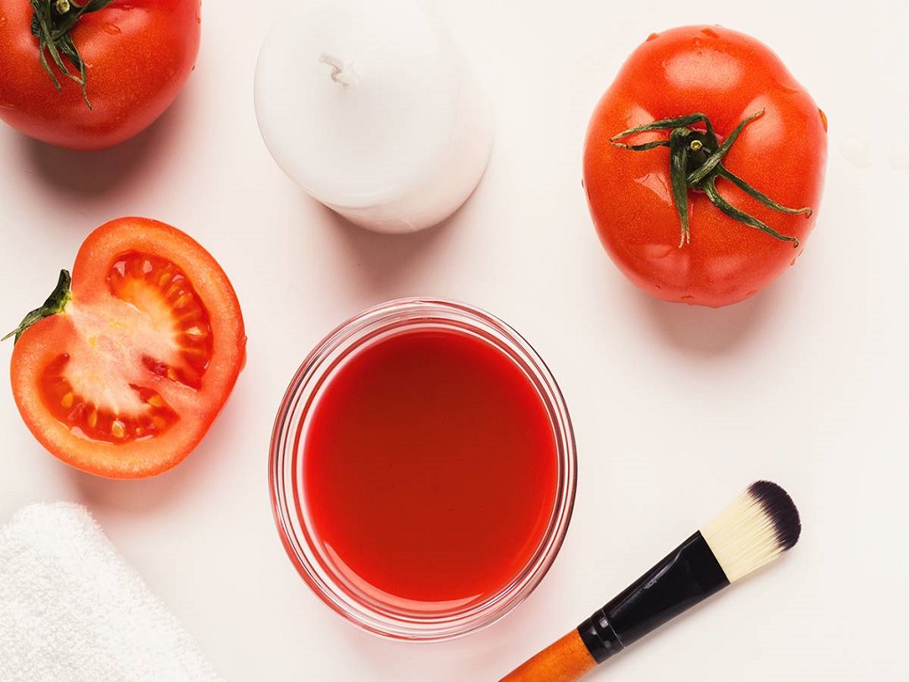 درمان جای سوختگی با گوجه فرنگی