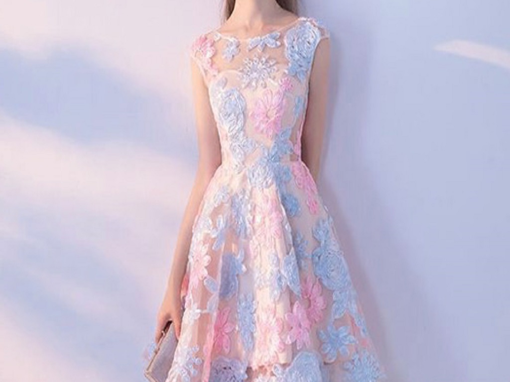 مدل لباس گلدار کوتاه