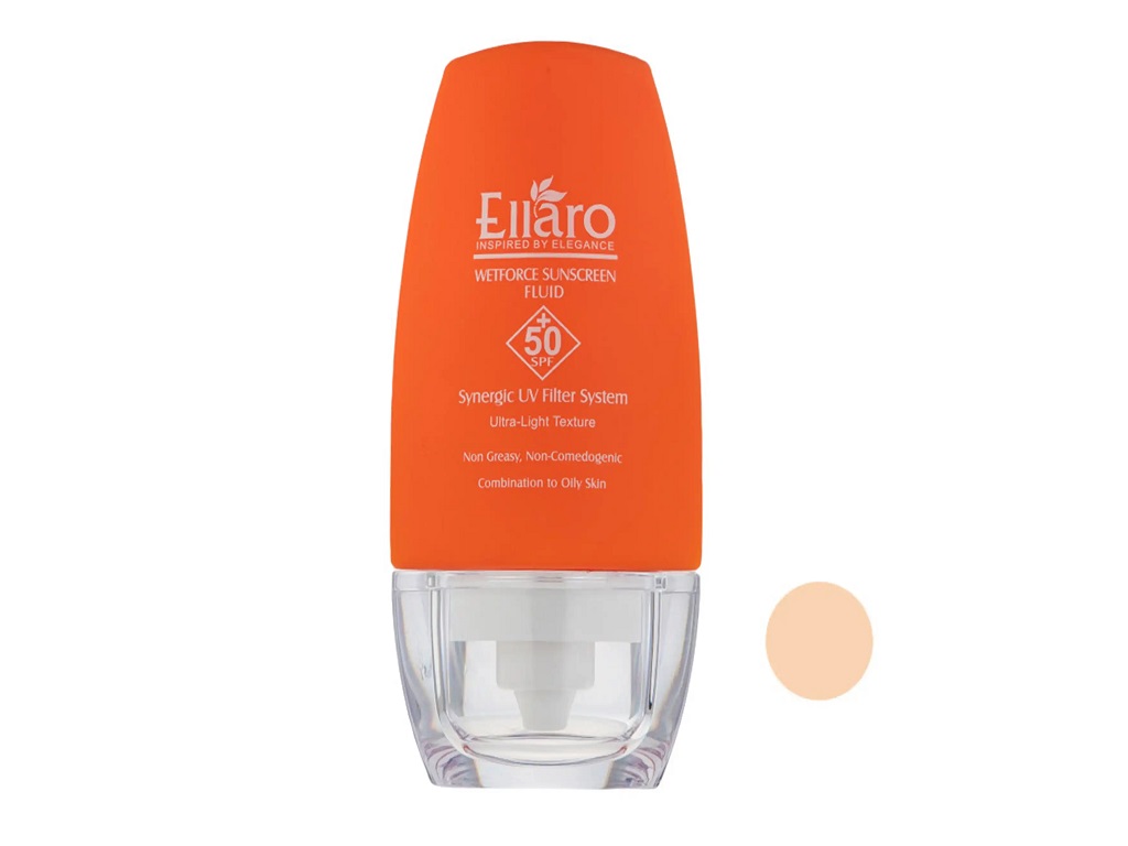 فلوئید ضد آفتاب ضد چربی الارو Ellaro مدل Wetforce Ultra Light