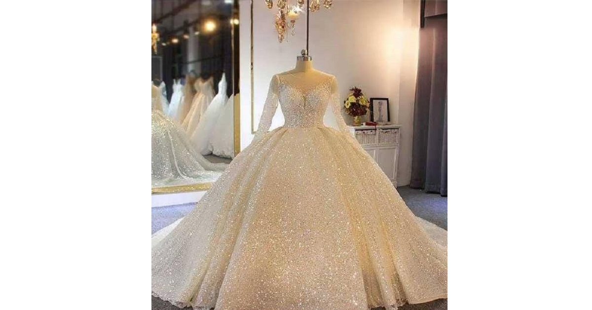 لباس عروس شاین دکلته