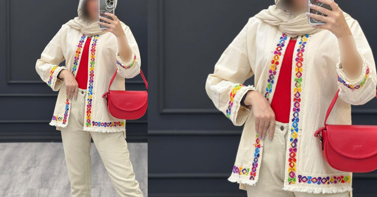 مدل مانتو ریش ریشی کوتاه