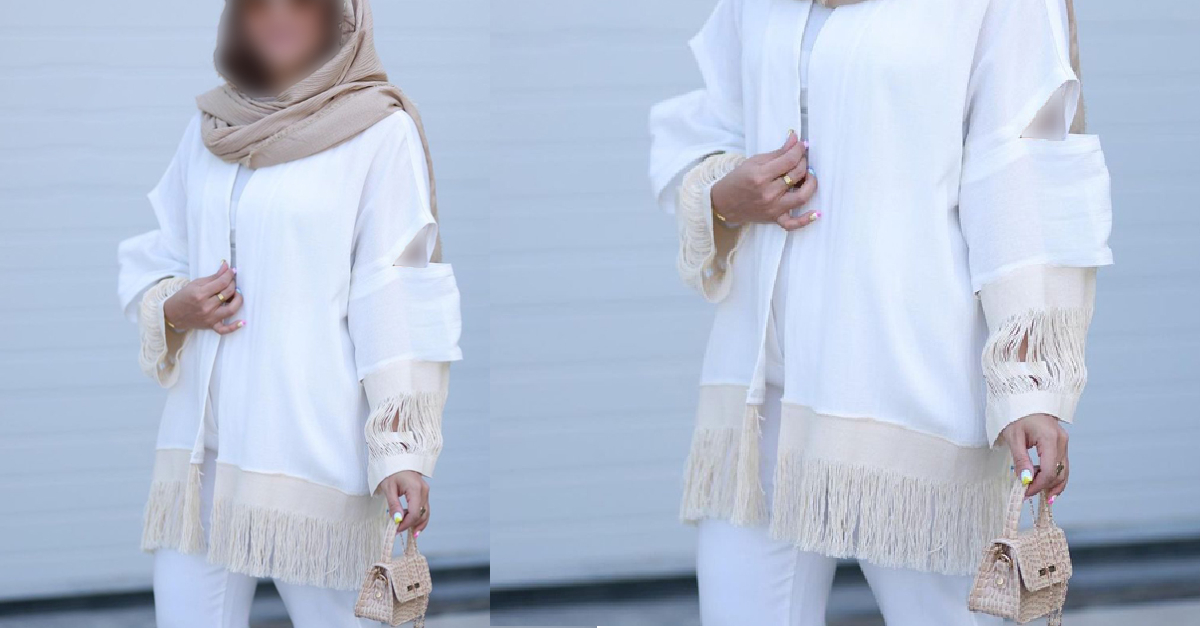 مدل مانتو ریش ریشی حریر