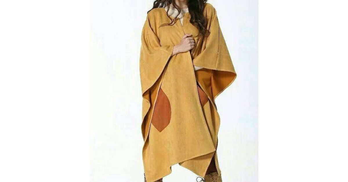 مدل مانتو شنل بلند برای زنان چاق