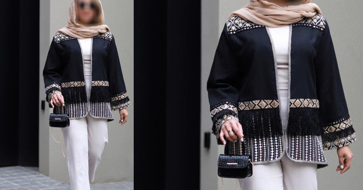 مدل مانتو مشکی ریش ریشی