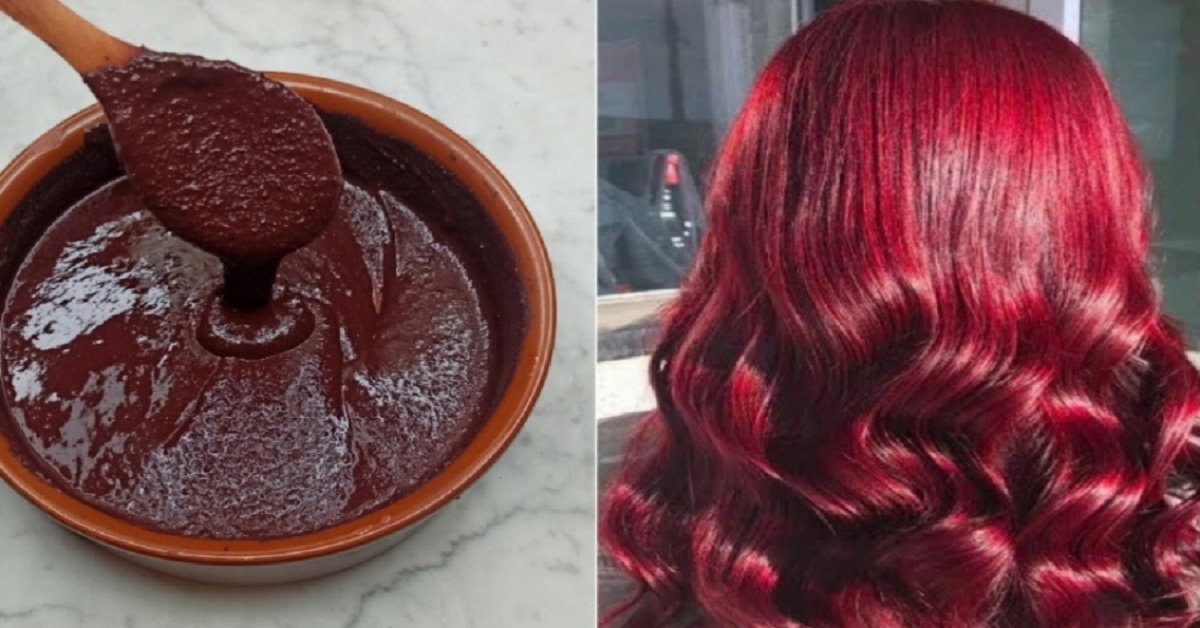 رنگ موی فانتزی با مواد طبیعی (شرابی)