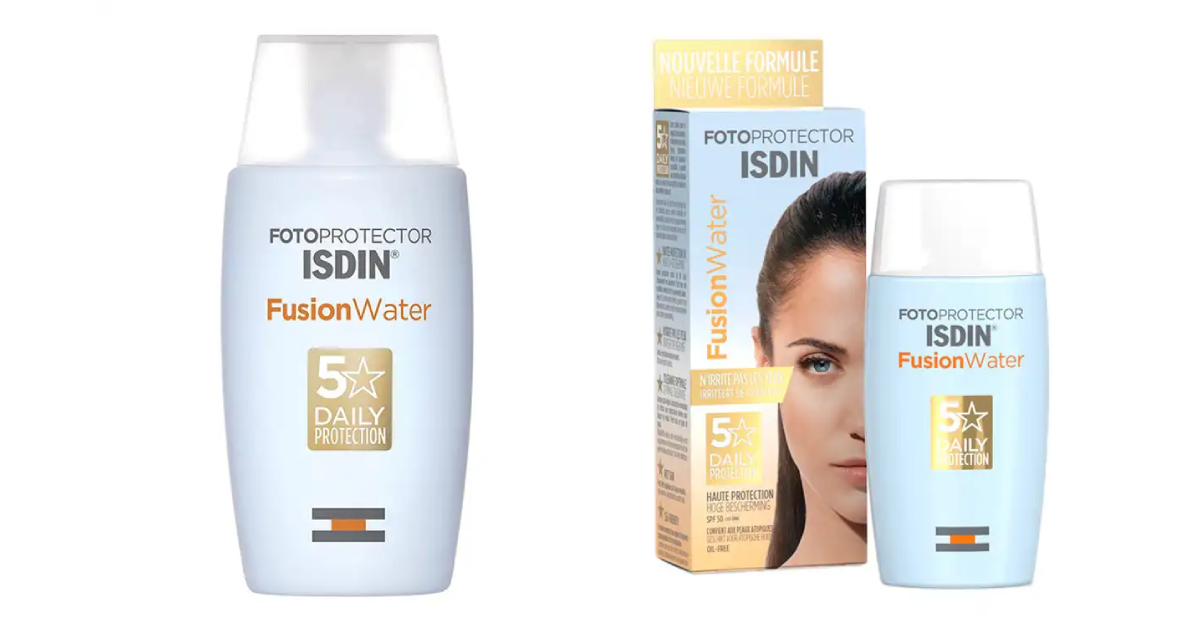 کرم ضد آفتاب SPF50 ایزدین Isdin مدل Fusion Water 5 Daily