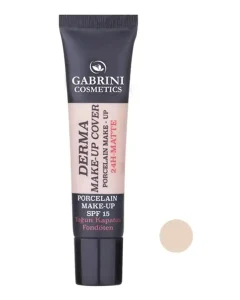 کرم پودر مات 24 ساعته گابرینی Gabrini مدل Derma با SPF15 شماره 40ml 101