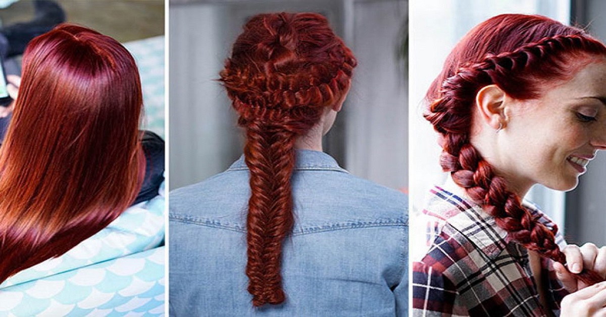 طیف‌های گوناگون رنگ موی قرمز