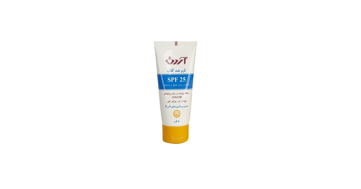 كرم ضد آفتاب پوست خشک و معمولی SPF 25 آردن