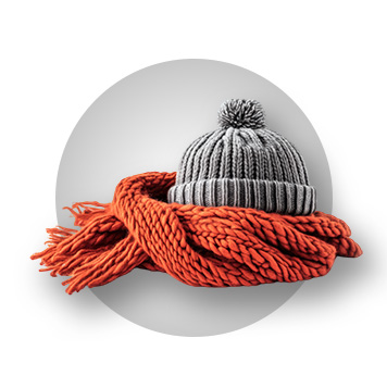 کلاه و دستکش و شال گردن مردانه