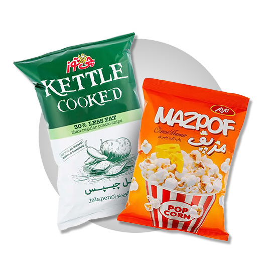 چیپس، پفک و پاپ کورن