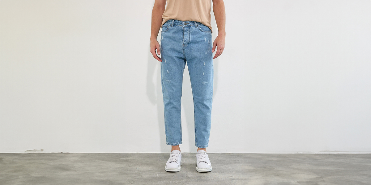 لیست قیمت و خرید شلوار جین مردانه فاق بلند